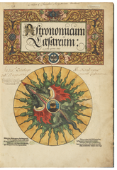 Astronomicum Caesareum Antique Book Cover on Astronomy