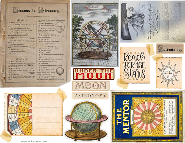 ASTRONOMY COLLAGE SHEET #1