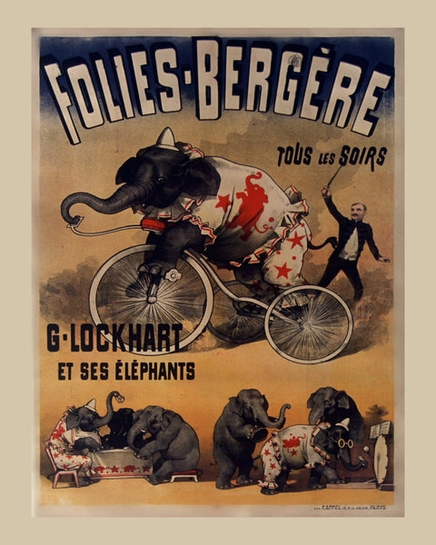 The Folies Bergère French Cabaret - Elephants - Print #5