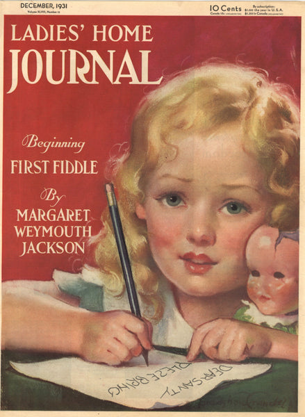 1931 Vintage Ladies Home Journal Cover - Print