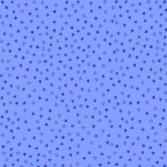 12X12 Tiny Blue Stars - Light Blue on Blue Background