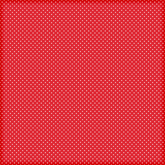Red Polkadot Scrapbook or Photo Book Page 12x12