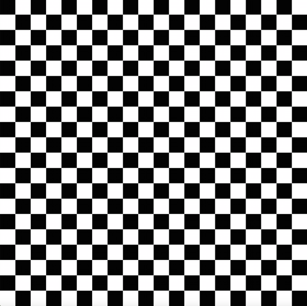 12X12 Black & White Checkered Background