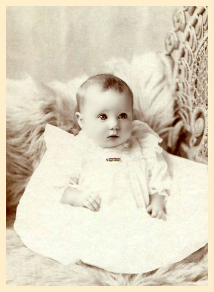 Beautiful Baby Girl Vintage Photo