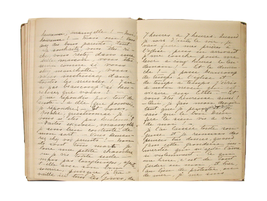 1865 Diary Beautiful handwritten antique vintage journal