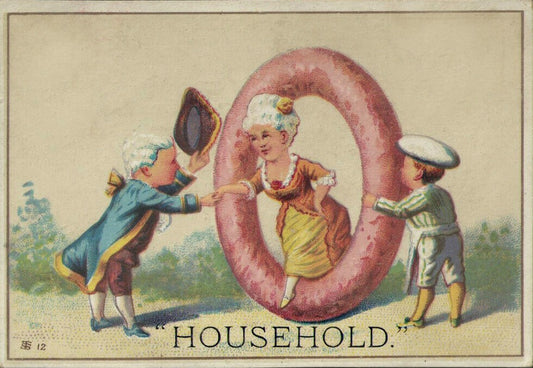 Household Thread Vintage Sewing Postcard