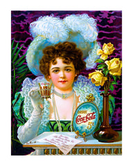 1899 Coke Poster - Beautiful Woman 8X10 Print