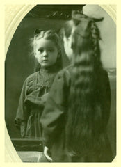 "Reflection" Vintage Photo of Girl