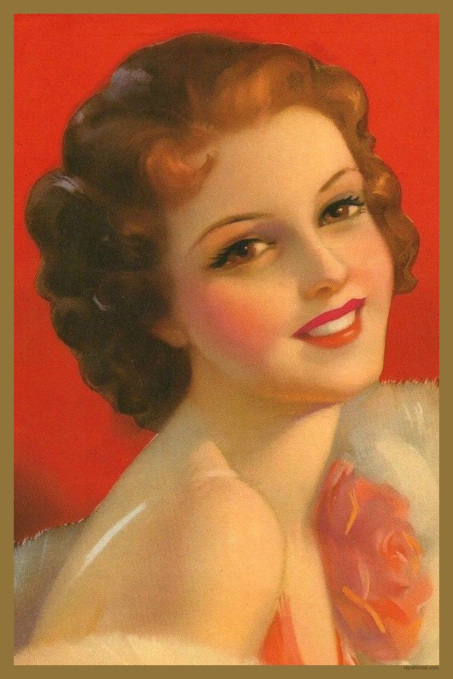 1920's Vintage Beauty Postcard