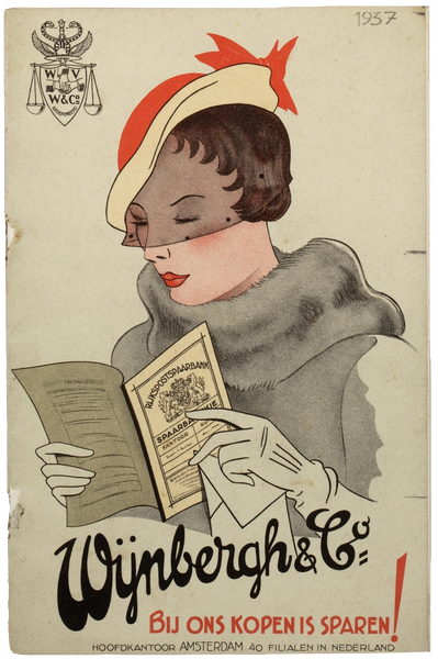Vintage 1937 Fashion Woman Wearing hat & Gloves Ephemera