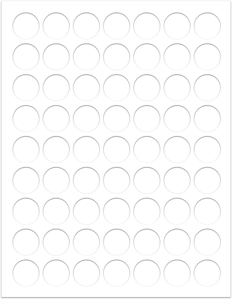 1 inch circles sheet  (jewelry Charms) Template- (SAMPLE - read directions its not visable)