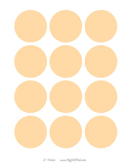 7  Shades of Gold DIY Collage Sheets Blank 2" Circle Backgrounds Bundle - 7 Separate Sheets