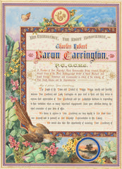 1890 Ephemera Royal Declaration Lord Carrington #3 Print