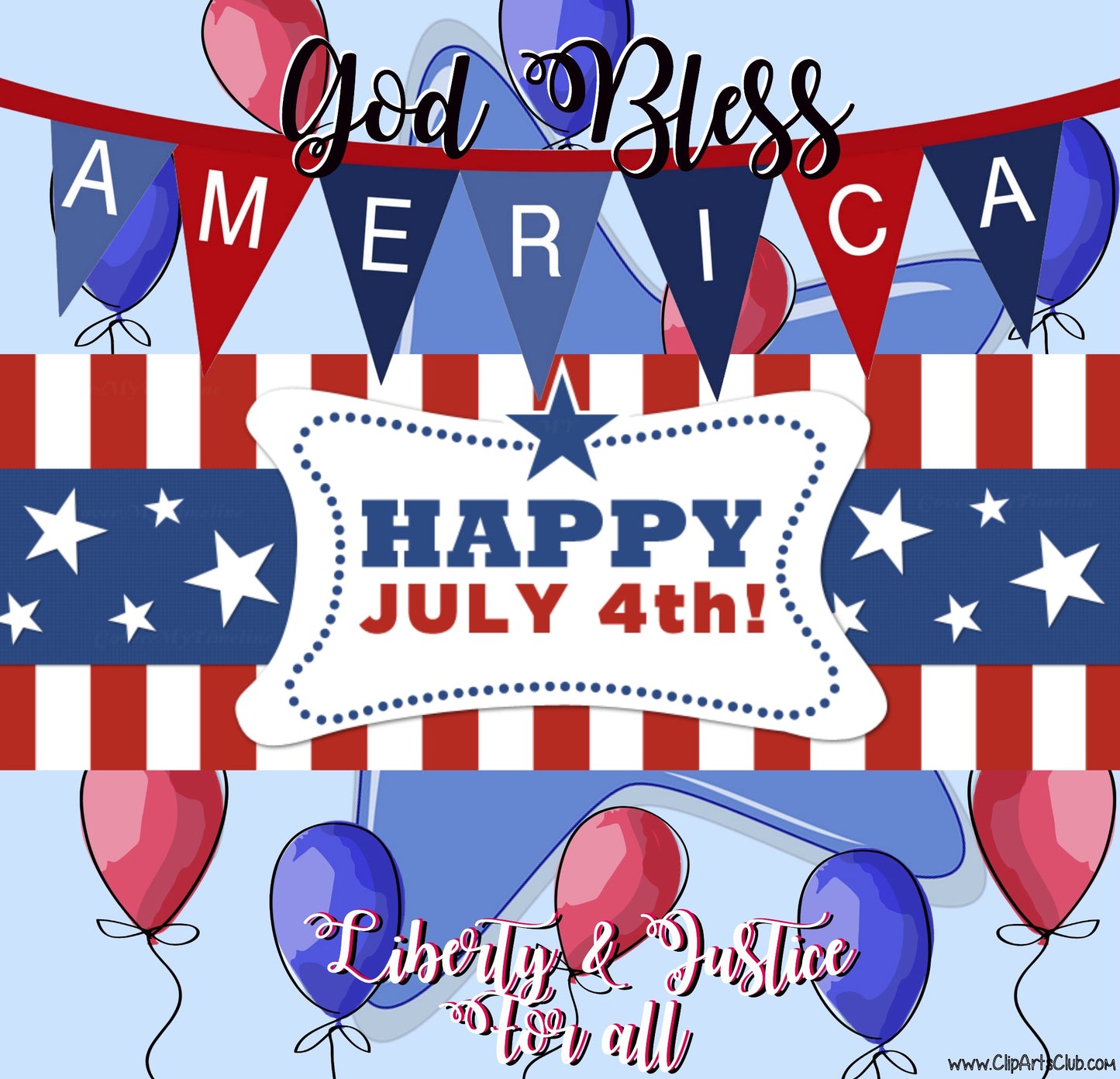 Happy 4th of July - Facebook Greeting