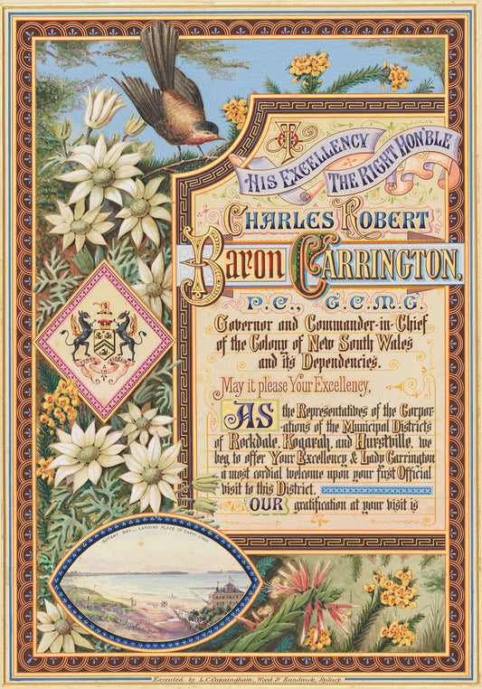 1890 Ephemera Royal Declaration Lord Carrington #6