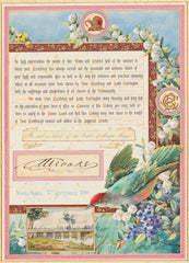 1890 Ephemera Royal Declaration Lord Carrington #7 Print