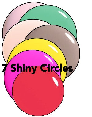 7 Shiny Circles - Elements for design