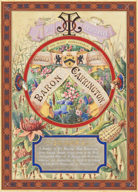 1890 Ephemera Royal Declaration Lord Carrington #8 Print
