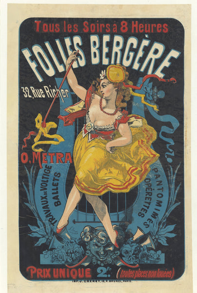 The Folies Bergère  French Cabaret  - Print #3