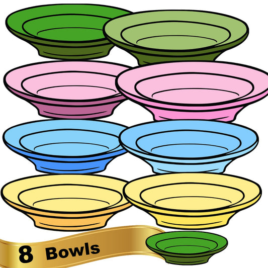 8 Bowls Bundle - 8 Separate Images