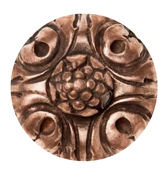 Antique Metal Button #8 Copper