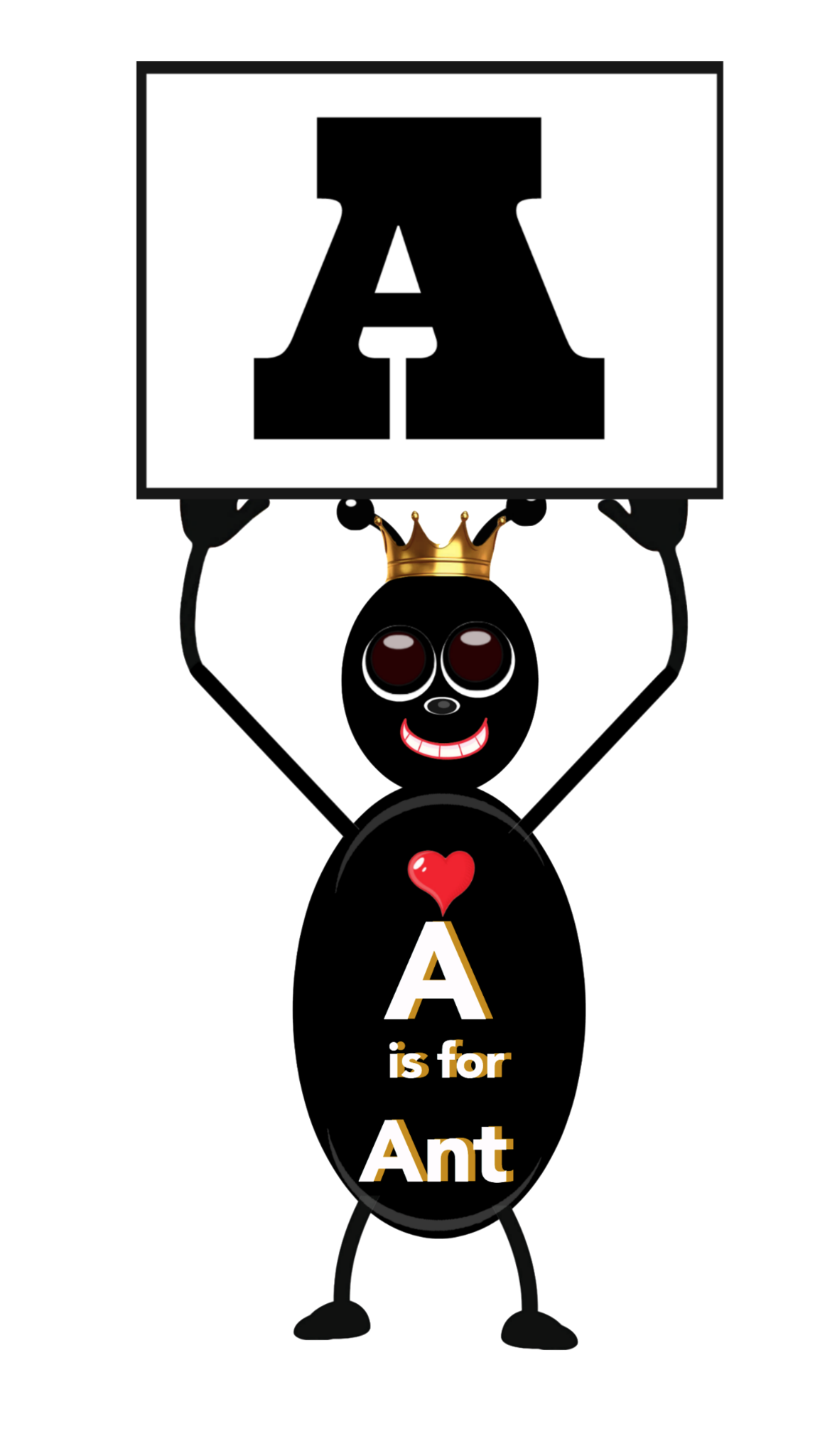 Alphabet - Letter A - Ant Alphabet Clip Art