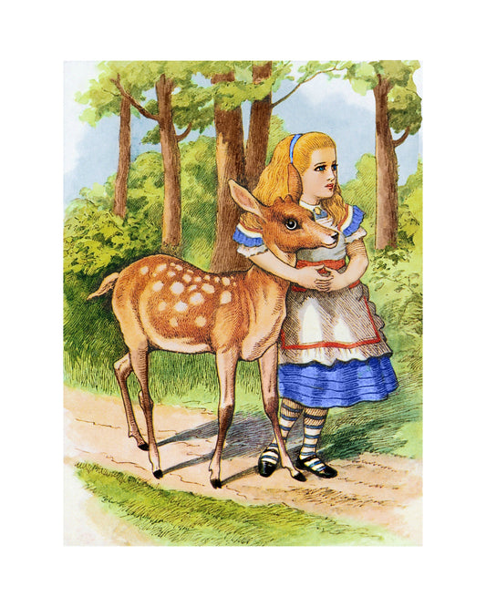 Alice in Wonderland - The Fawn Deer 8x10 Print