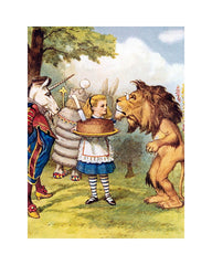 The Lion & Unicorn - Alice in Wonderland 8x10 Print