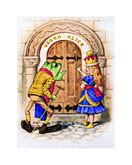 “ Alice & the Frog Footman ” Alice in Wonderland 8x10 Print