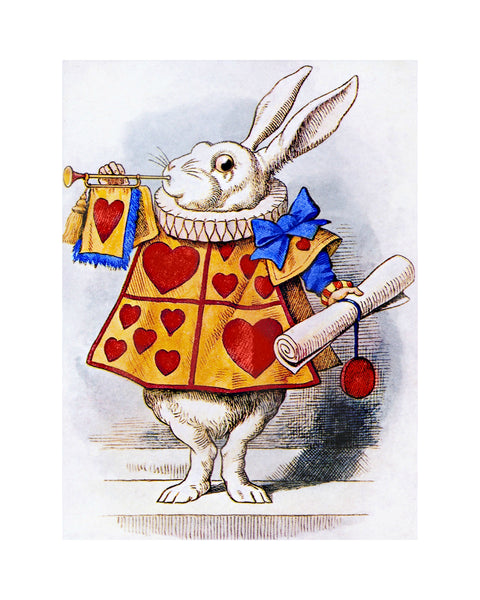 The White Rabbit 8x10 Alice in Wonderland Print