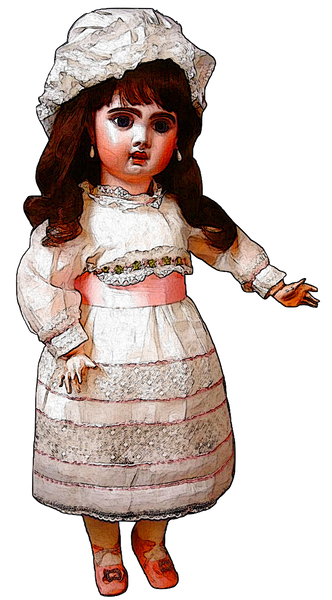 Antique Doll Set - 3 Dolls & Printable