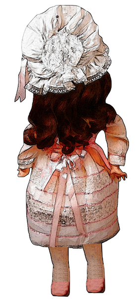 Antique Doll Set - 3 Dolls & Printable