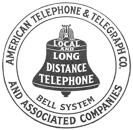 ATT Vintage Telephone Ephemera Label