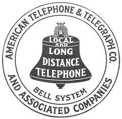 ATT Vintage Telephone Ephemera Label