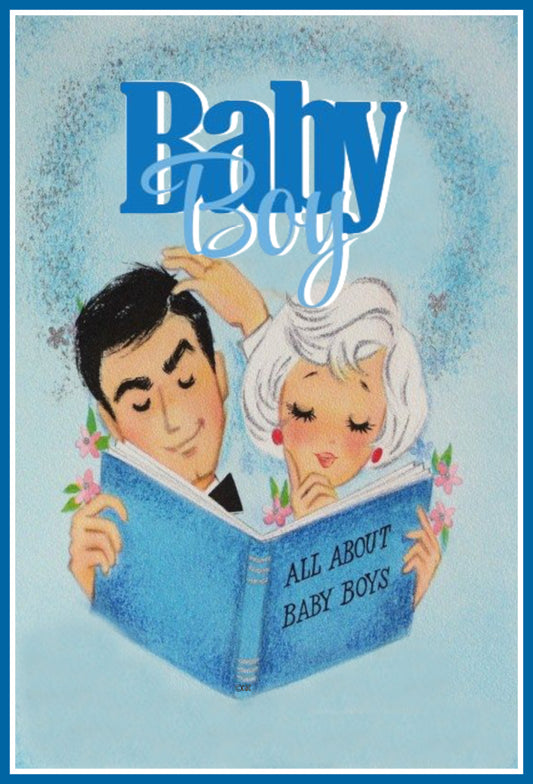 All About Baby Boys Postcard