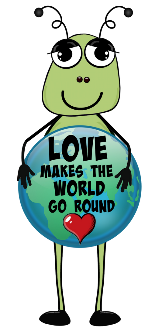 Alien #11 - "Love Makes The World Go Round"   Alien Clip Art