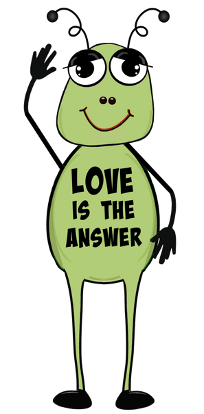 Alien #6 "Love is the Answer"  Alien Clip Art