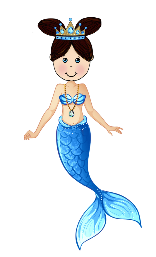 Angie Mermaid in Blue she also comes in blue, green, pink and Purple