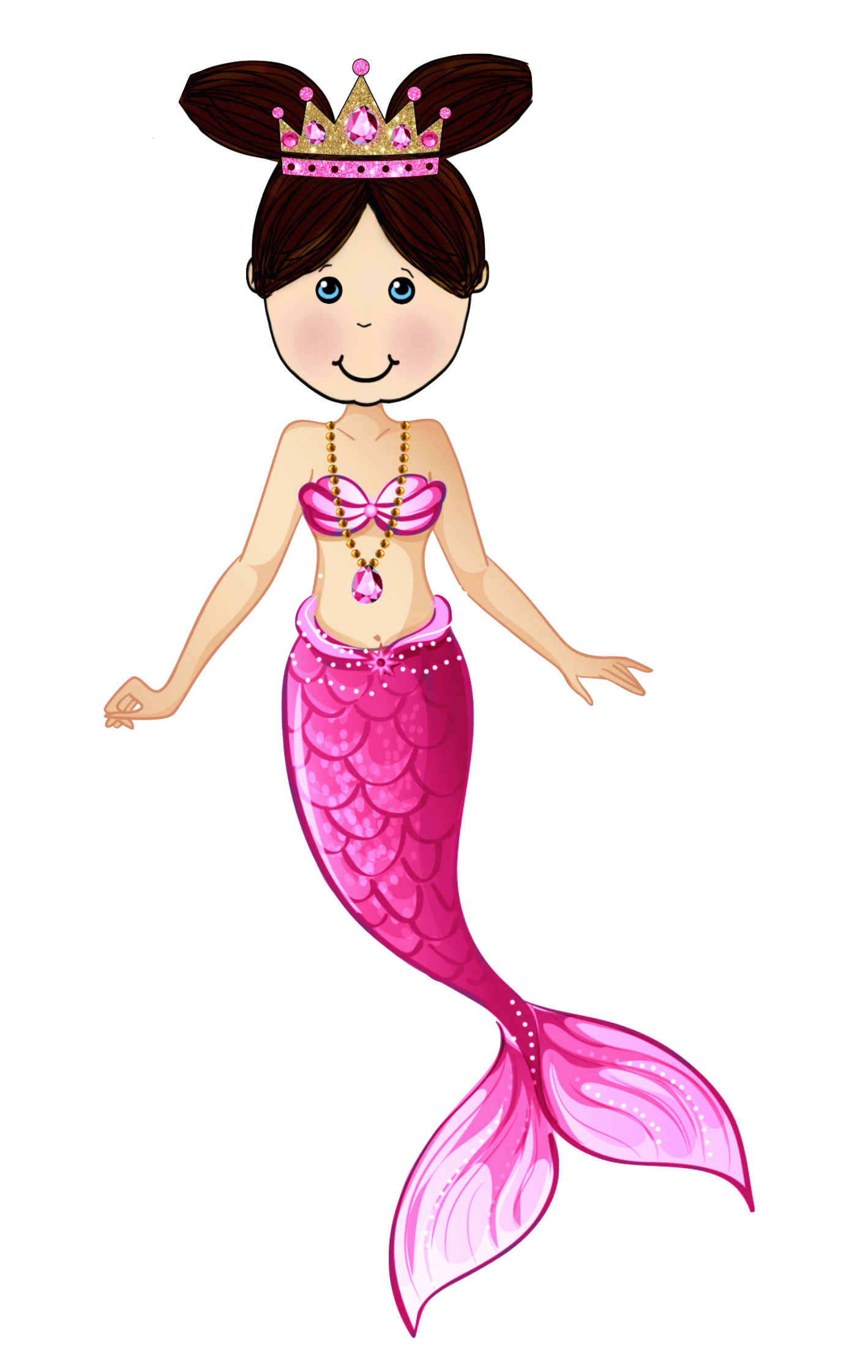 Angie Mermaid in Pink she also comes in blue, green, Turquoise and Purple