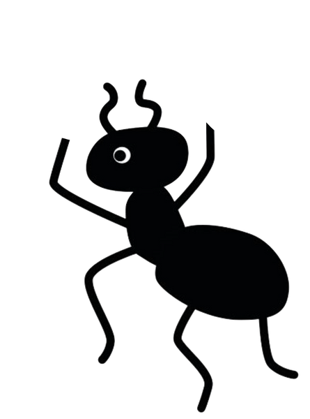 Ant Clip Art Black Silhouette