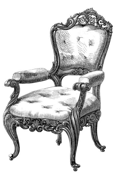 Antique Chair Black & White