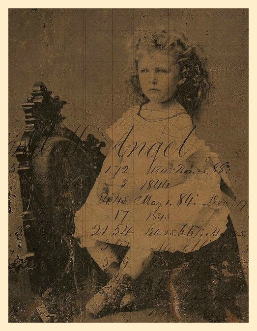 Angel - Antique photo of little Girl