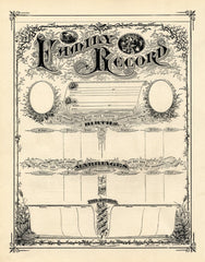 Antique Family Record Print