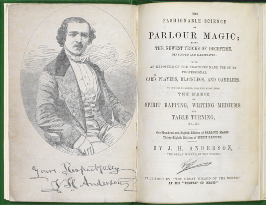 Antique Book Parlour Magic - Signed Beautiful Mystical Ephemera