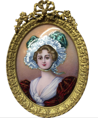 Antique Framed Portrait Beauty