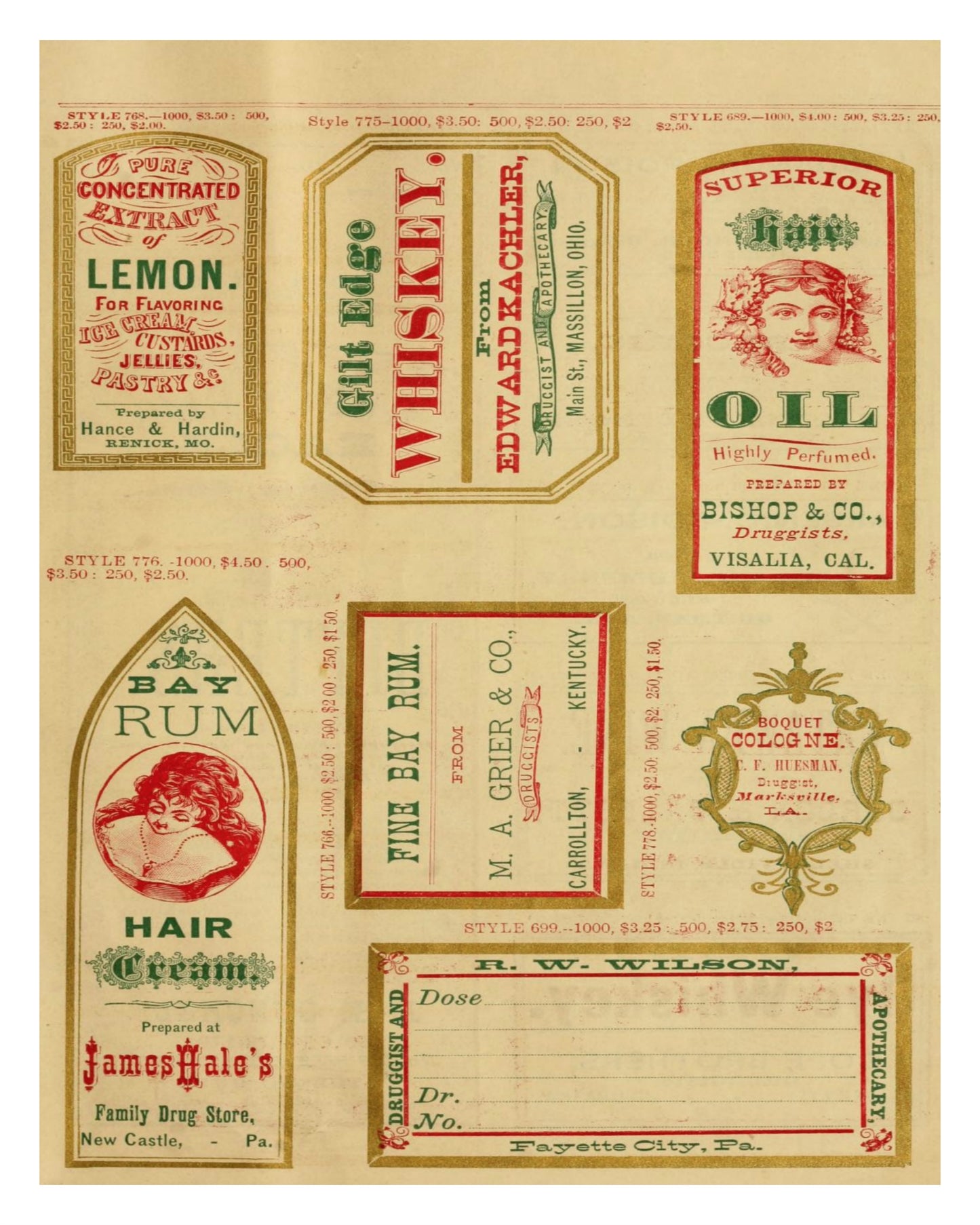Apothecary Labels Vintage Printable Page #3 Blank Pharmacy Labels