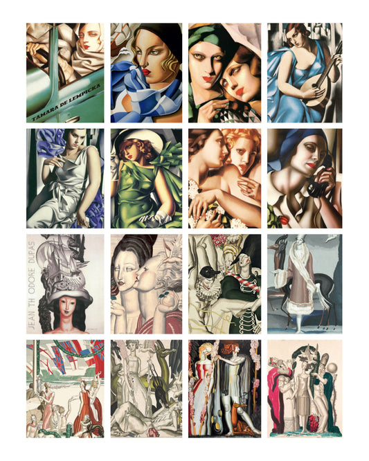 Art Cubism Collage Sheet