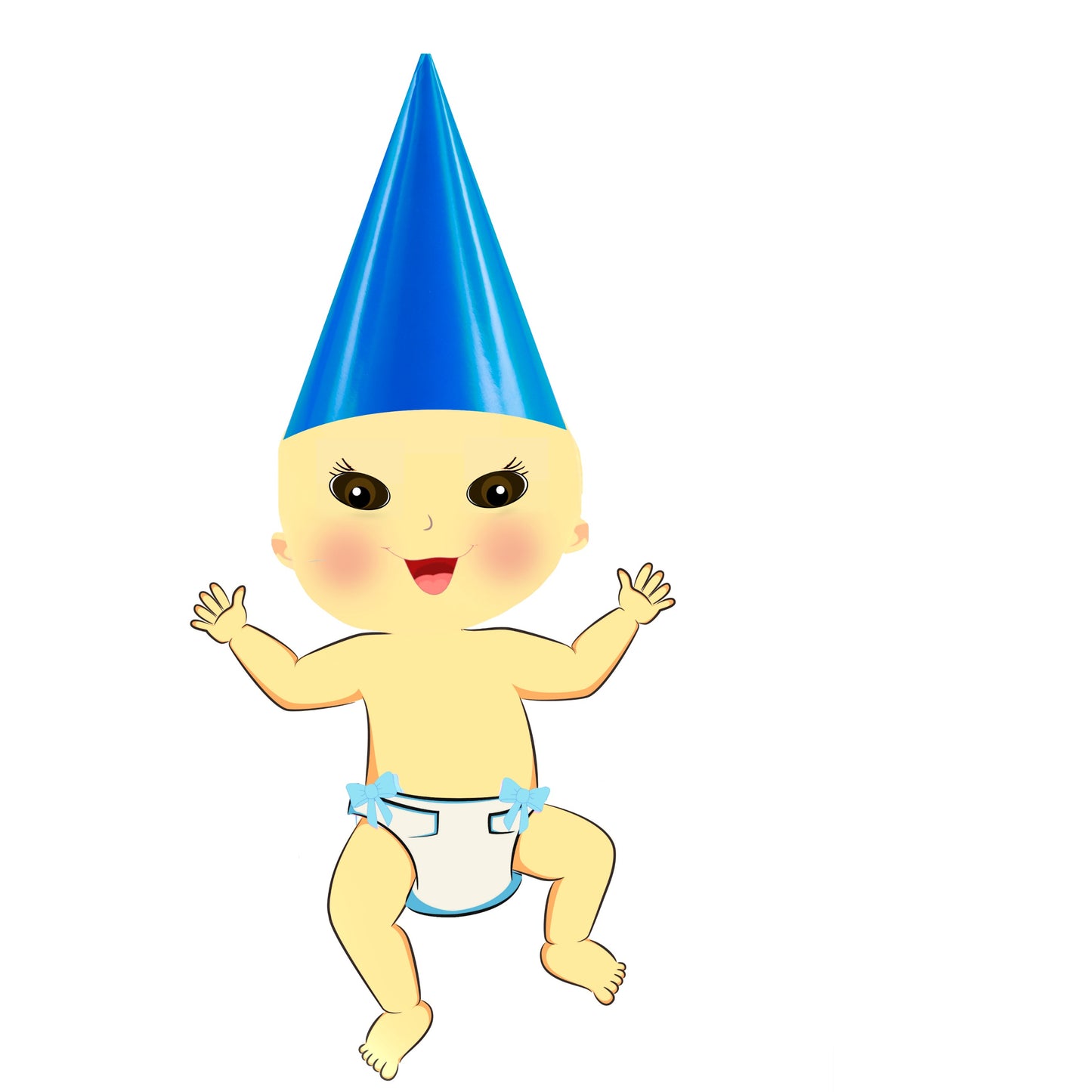 Baby Asian Party Boy Blue Hat
