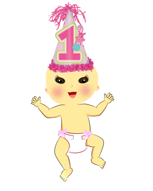 Asian Baby Girl 1st Birthday
