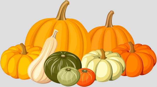 Fall - Autumn - Thanksgiving Feast - Transparent Back
